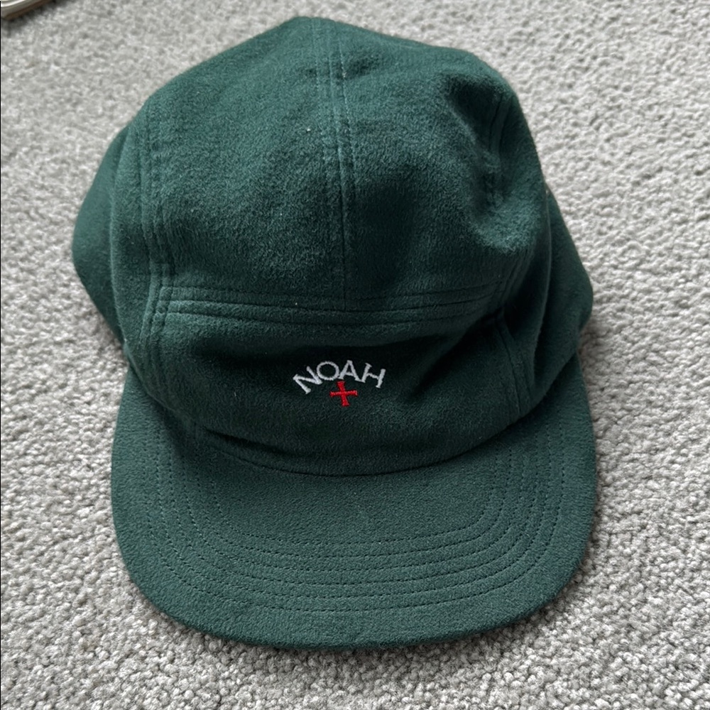 Noah NYC 5-panel wool Green Cap